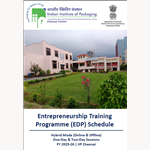 Entrepreneurship Training Programme (EDP) Schedule