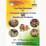Flyer - Two Days Workshop on Packaging for Export of Food & Handicraft Products