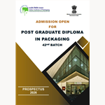 Prospectus - Admissions Open For 42nd Batch of Post Graduate Diploma In Packaging)